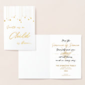 Eleganto Uns Ein Kind ist Geboren Folienkarte (Anzeige)