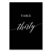 Eleganto White auf Black Tischnummer 30 (Rückseite)