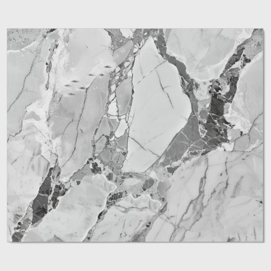 Elegants Whirls Gray 'Twilight Marble Fantasy' Mar Geschenkpapier (Flach)