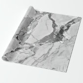 Elegants Whirls Gray 'Twilight Marble Fantasy' Mar Geschenkpapier (Ungerollt)