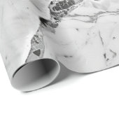 Elegants Whirls Gray 'Twilight Marble Fantasy' Mar Geschenkpapier (Rolleneckpunkt)