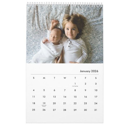 Elegantsage Foliage Custom Foto Calendar Kalender (Jan 2026)