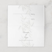 Elegantsage Green Botanical Platzkarte (Außenseite Aufgefaltet)