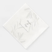 Elegantsage Green Botanical Serviette (Ecke)