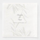 Elegantsage Green Botanical Serviette (Vorderseite)