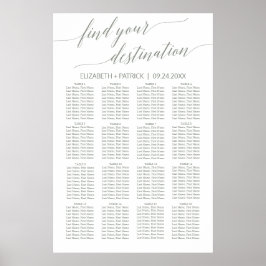 Elegantsage Green Calligraphy Travel Plan Poster