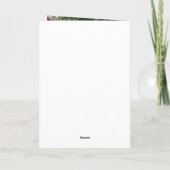 Elegantsage Green Watercolor Floral Vielen Dank Karte (Rückseite)