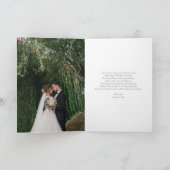 Elegantsage Green Watercolor Floral Vielen Dank Karte (Innenseite)