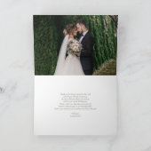 Elegantsage Green Watercolor Floral Vielen Dank Karte (Innenseite)