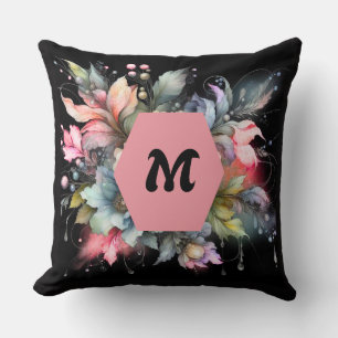 ElegantTextile Digitale Blume Personalisiert Kissen