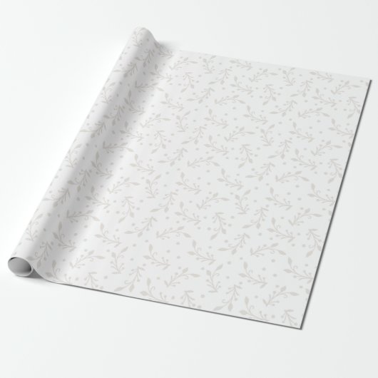 Eleganweiß auf weißem, holprigem Papier Geschenkpapier (Ungerollt)