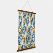 Eleganz 1 wandteppich mit holzrahmen (Gewinkelt)