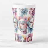 Eleganz 2 Latte Tasse (Vorderseite)