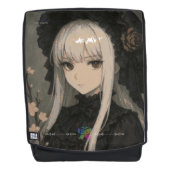 Eleganz der Midnight Blossom Maiden Premium Rucksack (Vorderseite)
