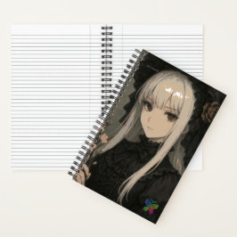 Eleganz der Midnight Blossom Maiden Standard Notizblock