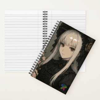 Eleganz der Midnight Blossom Maiden Standard Notizblock