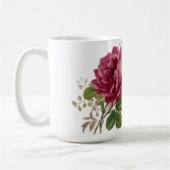 Eleganz der rosa Rose Kaffeetasse (Links)