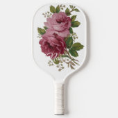 Eleganz der rosa Rose  Pickleball Schläger (Vorderseite)