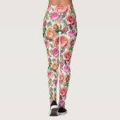 Eleganz der Rose Leggings (Rückseite)