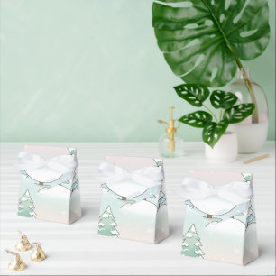 Eleganz des gefrorenen Waldes, Winterbaum-Designs Geschenkschachtel
