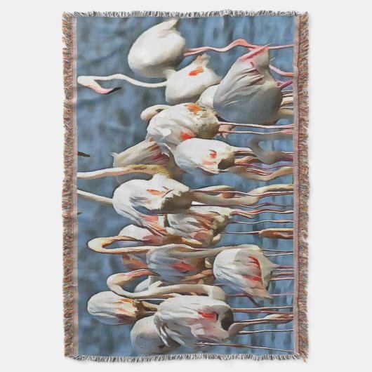 Eleganz des rosa Flamingos Decke (Vorderseite Vertikal)