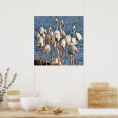 Eleganz des rosa Flamingos Poster (Küche)