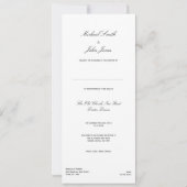 Eleganz - Einladung (Rückseite)