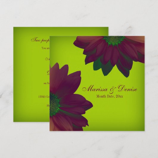 Eleganz Einladung (Vorne/Hinten)