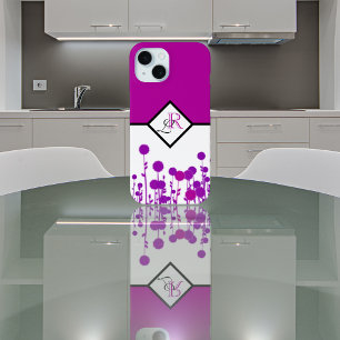 Eleganz Erblüht: Personalisiertes Monogramm Case-Mate iPhone Hülle