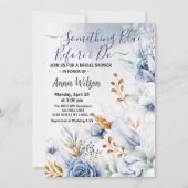 Eleganz etwas Blau, bevor ich Brautparty Einladung (Vorderseite)