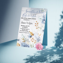 Eleganz etwas Blau, bevor ich Brautparty Einladung