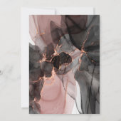 ELEGANZ-FLOTTENDE ROSE - KUSTOM-EINLADUNG EINLADUNG (Rückseite)