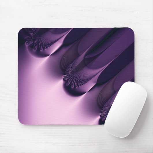 Eleganz I · Fraktal-Kunst · Lila Mousepad (Mit Mouse)