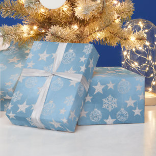 Eleganz im Frost-Winter-Schnee Geschenkpapier