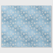 Eleganz im Frost-Winter-Schnee Geschenkpapier (Flach)