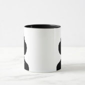 Eleganz im Kontrast, ein fesselndes Portrait Tasse (Zentrum)