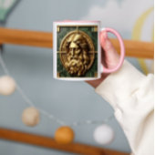 Eleganz in Absolution Cross auf Marmor mit Gilded Tasse