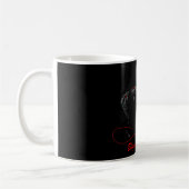 Eleganz in Bewegung Pferd-Typografie Kaffeetasse (Links)