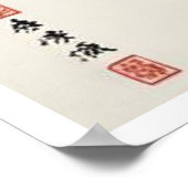 Eleganz in Bloom: Blumen und Landschaft Harmonie Poster (Ecke)