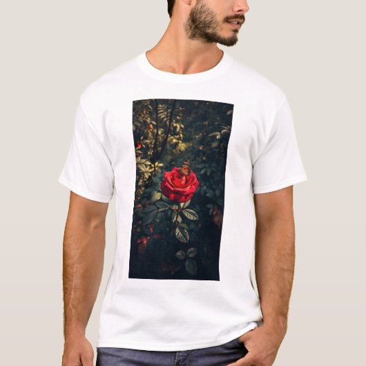 Eleganz in Blüte T-Shirt (Vorderseite)