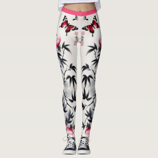 Eleganz in Blüten: Florale Harmonie gedruckt Leggings