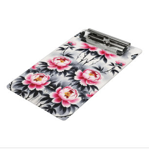 Eleganz in Blüten: Florale und Landschaftsharmonie Mini Klemmbrett