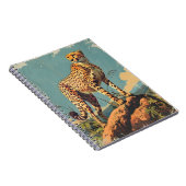 Eleganz in den Streifen: Vintage Geparden Notizblock (Rechte Seite)