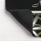 Eleganz in der Blüte personalisiertes Mousepad (Ecke)