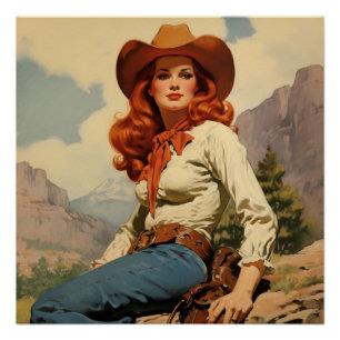 Eleganz in der Prärie: Wild-West-Geflüster Poster