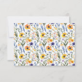 Eleganz in der Schlichtheit Antwortkarte RSVP Karte (Rückseite)