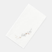 Eleganz in Einfachheit Delikate Wedding Caramel Serviette (Ecke)