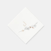 Eleganz in Einfachheit Delikate White Wedding Serviette (Ecke)