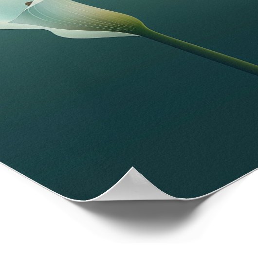 Eleganz in Einfachheit: Die Calla Lily Poster (Ecke)