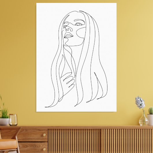 Eleganz in Einfachheit Leinwanddruck (Insitu (Wohnzimmer))